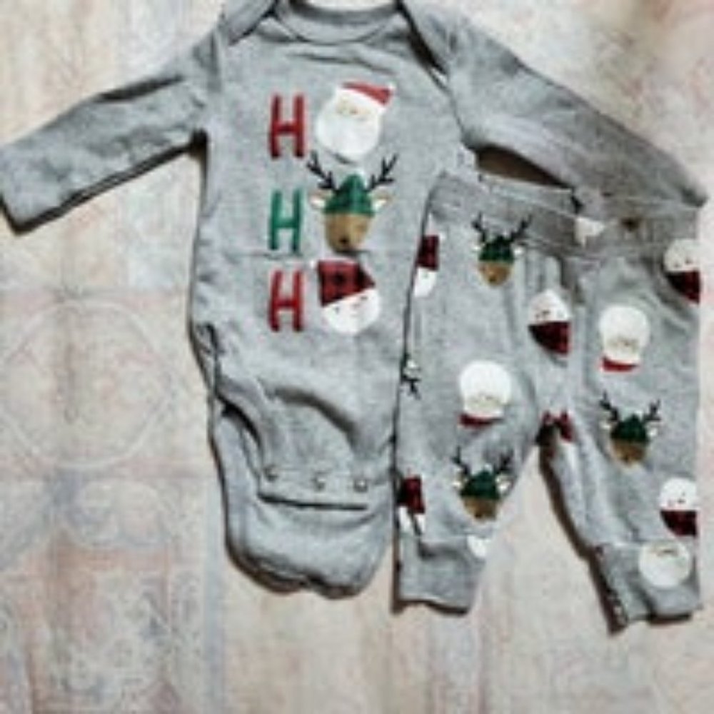 3 month Carter's baby Christmas outfit